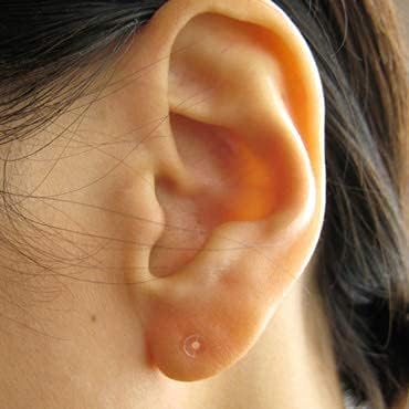 WONDERWORKS Remain Medical Resin Earrings, Metal-allergy Safe, Transparent (Set of 2) - NewNest Australia