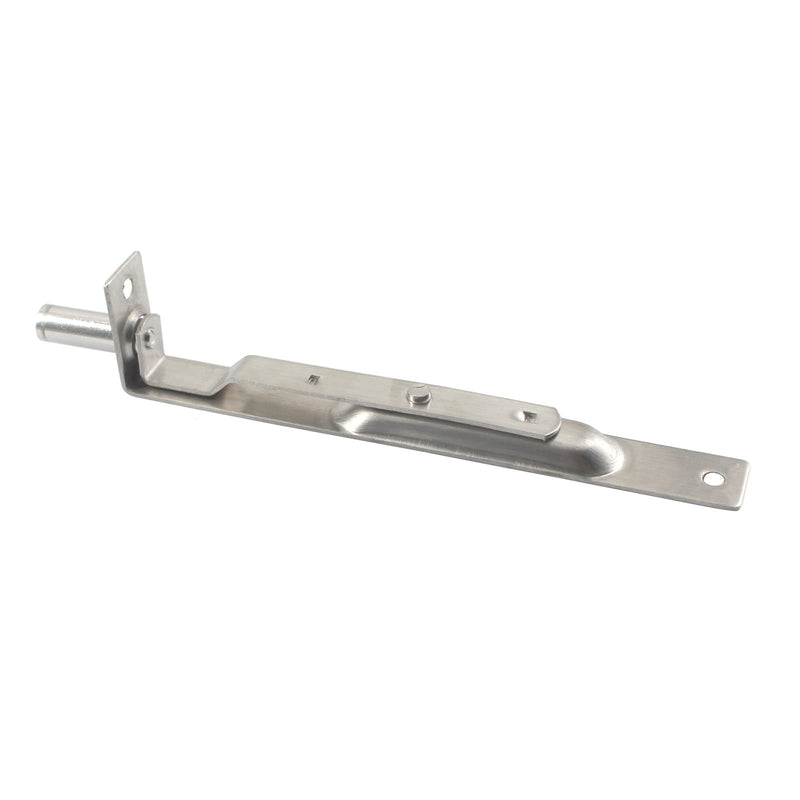 8 Inch Stainless Steel Concealed Door Lock Flush Slide Latch Bolt with Screws Silver (4 Pieces) 8 Inch