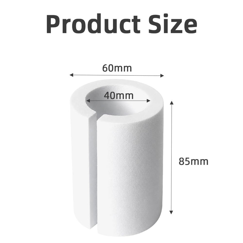 16Pcs Curtain Spacers for Grommet Drapes with 1 Soft Tape Measure - 85mm | Foam Material,Light Weight,Auto-Snap-Back,Easy Install No Tools,Keep Curtains Evenly Spaced and Neat,Accessories for Drapes 16
