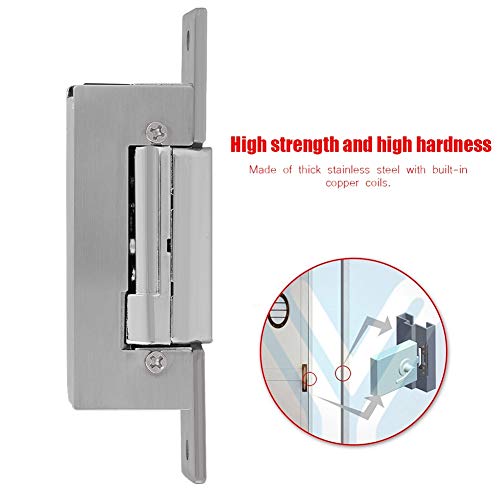 Adjustable Narrow Type Electric Strike Door Lock Double Unlock Mode Access Control Lock for Office Building