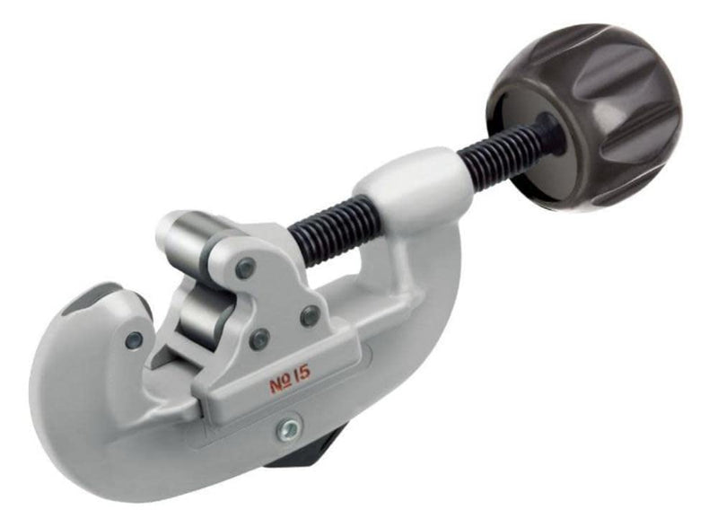 RIDGID 32910 Model 10 Screw Feed Tubing Cutter, 1/8-inch to 1-inch Tube Cutter Small Silver/Black