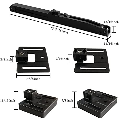 2PCS Hole-Free Barn Door Soft Close Mechanism, Upgraded Design Sliding Door Hardware Spring Buffer Damper, One Way Operation Invisible Door Stopper Adjustable Actuators with Actuator Spacers Normal Barn Door Soft Close Mechanism