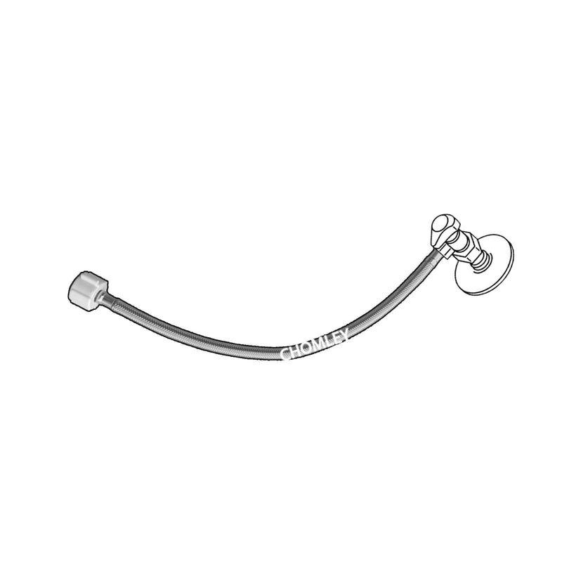 3/8 to 7/8 Toilet Supply Line, Stainless Steel Toilet Connector Hose 16 inch for Tank Toilet Supply Hose Extension replacement 16in