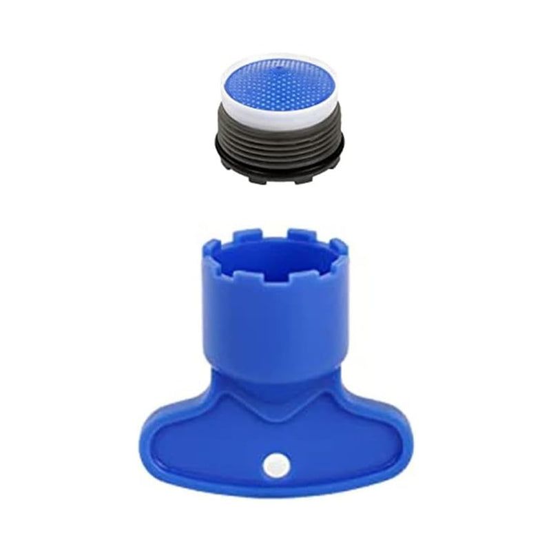10Pcs Faucet Aerator M18.5, Aerator Replacement for Sink Faucet Flow Restrictor, Kitchen Cache Aerators Bathroom Sink Aerator with Key Removal Wrench Tool (18.5 MM)