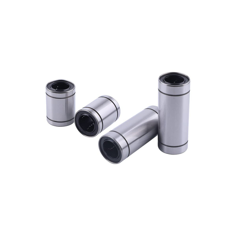 LM25UU Linear Ball Bearing, Bore Dia 25 mm, OD 40 mm, Width 59 mm, Used for Mechanical Sliding Tables, CNC Machine Tools, 3D Printers, Silver 2pcs 25x40x59mm 2