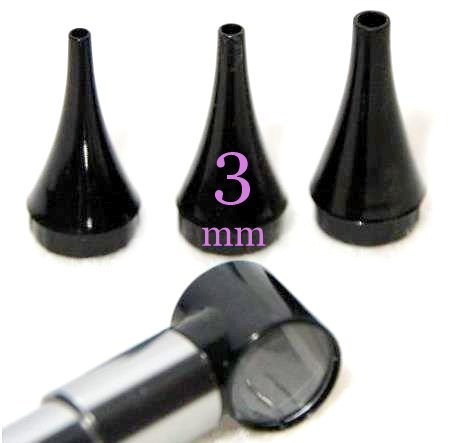 60 Count - Dr Mom 3 mm Disposable Otoscope Specula - Premium Quality for Dr Mom Third Generation Slimline and Original Model otoscopes ONLY
