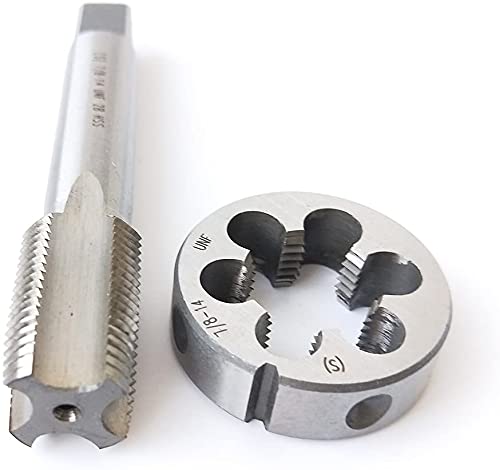 7/8-14 HSS Tap And Die Set， UNF Machine Thread Tap And UNF Round Thread Die Right Hand
