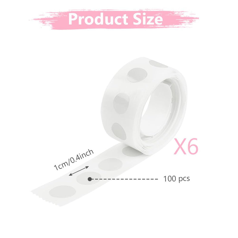 Ainiv 600 PCS Balloon Sticky Dots, Double Sided Dot Stickers, Clear Removable Round Sticky Tack No Trace Sticky Putty Waterproof Dots for Craft Gift Wrapping Wedding Christmas Festival Decoration