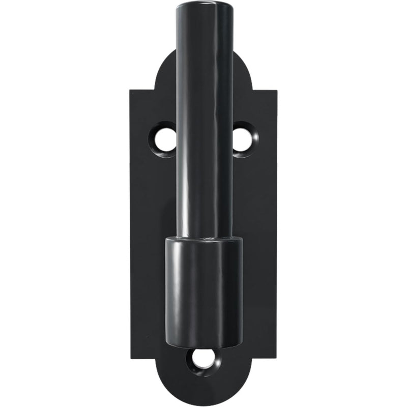SteelTek Pintel on Plate with 2 1/4" Offset (Sold as Pair), 304 Stainless Steel, Powder Coated Black