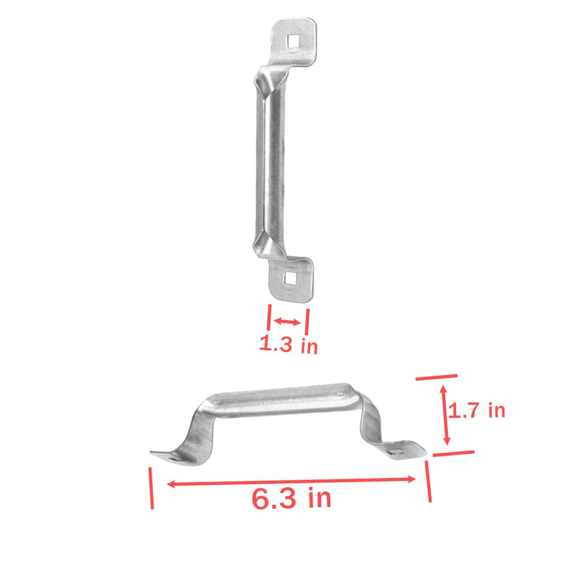 (2 PCS) Garage Door Bottom Lift Handle, Galvanized Steel,Garage Door Lift Handle,Garage Door Hardware