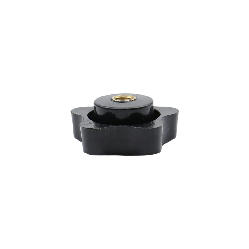 Antrader M5 Star Knobs,10Pcs Star Knob Clamping Handle Nut Thru Hole Star Knobs Nuts Screw Knurled Clamping Nut Knob Black Plastic Handle Clamping Knobs 30#M5