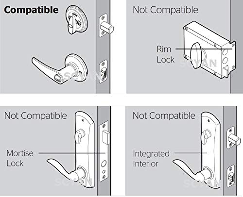 SCYAN D2 Touchscreen Keypad Deadbolt with Key Fob Access (Satin Nickel)
