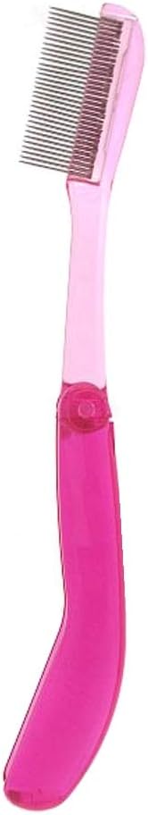 FMK-700(P) Standard Metal 32-PIN Mascara Comb (Bi-Fold) (Pink) - NewNest Australia