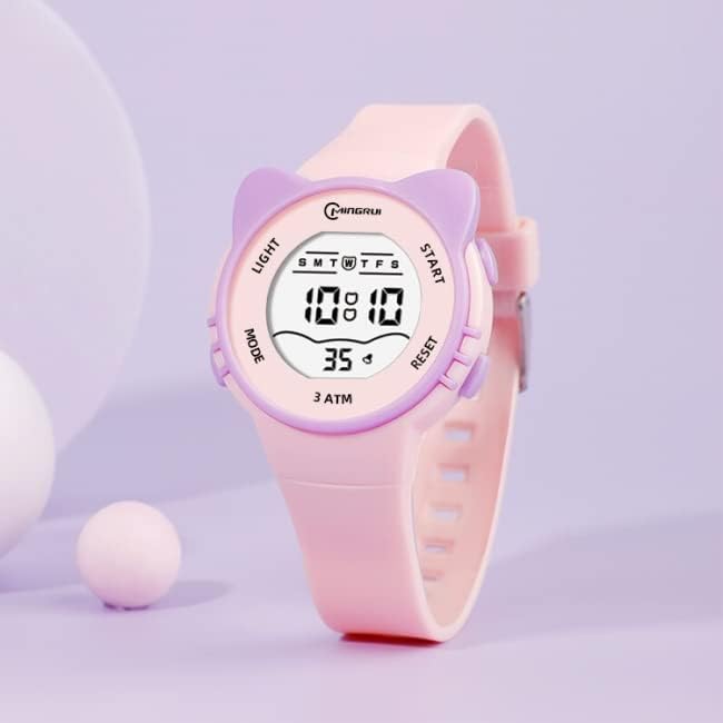 GAWZ JAPAN Children's Digital Wristwatch, Cute Children's Watch, Silicone Strap, Kitty, Cat, Children's Watch, Children's Watch, Kindergarten, School Entrance Celebration, Children's Birthday Gift, - NewNest Australia