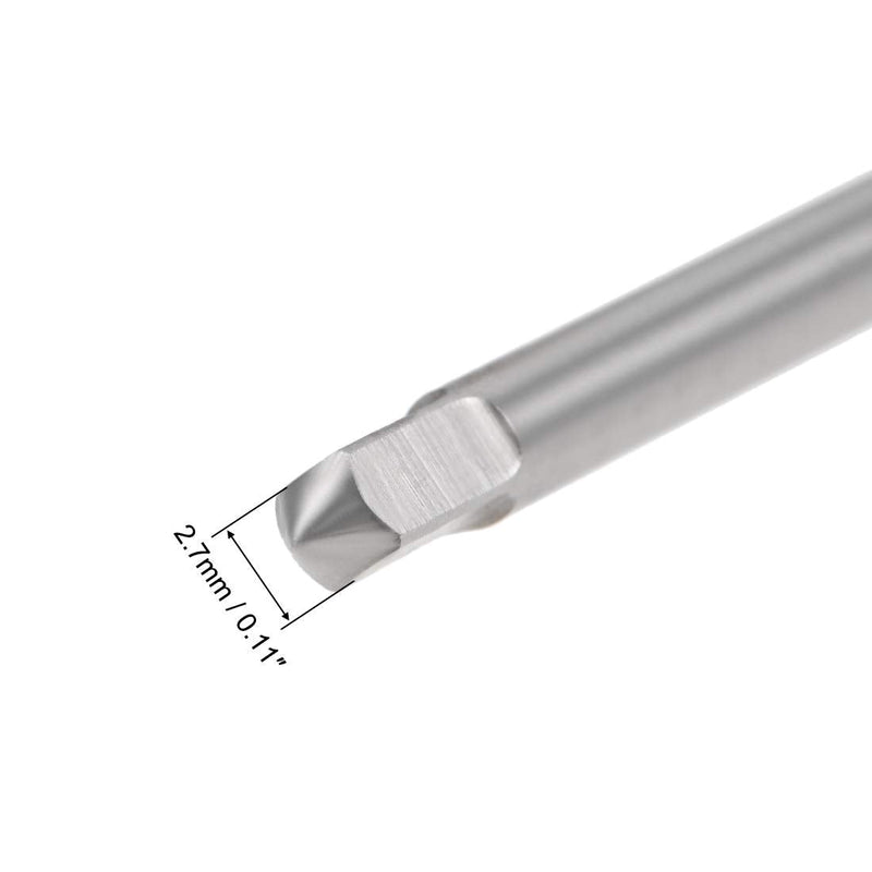 uxcell Machine Tap #5-40 UNC Thread 2B Class 3 Flutes High Speed Steel Screw Threading Tap Tapping Tool 2pcs