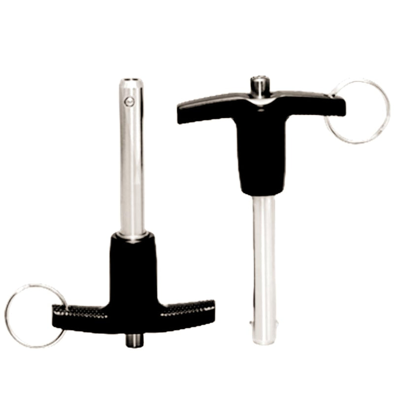 NRC&XRC Stainless Steel 304 Push-Button Quick Release Pin T Handle Lock Pins, Pin Dia 5/8IN(16MM).Usage Length 80MM(3.15in) with Lanyard Cable (1Pack, Specs(Dia)XLength:16*80mm) 1Pack