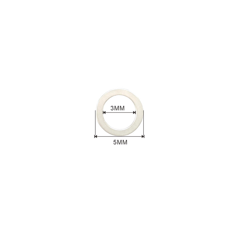 M3x5mm Steel Shim Washers Kit 48pcs – Ultra Thin Precision Spacers 0.1/0.2/0.3/0.5mm for Electronics, Miniature Models, Compatible with M3 Bolts