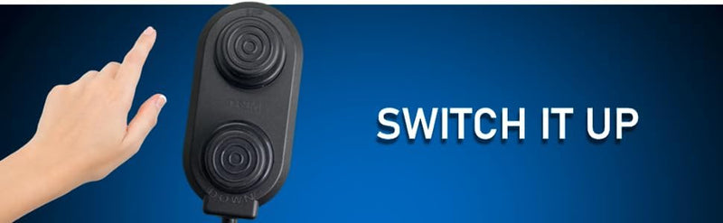 Pactrade Marine Boat Tilt Trim Switch - Black Push Button Transom Trim Control Rating 8A IP65 PC Push Switch Suitable for Boats, Fishing, Yachts, Ships