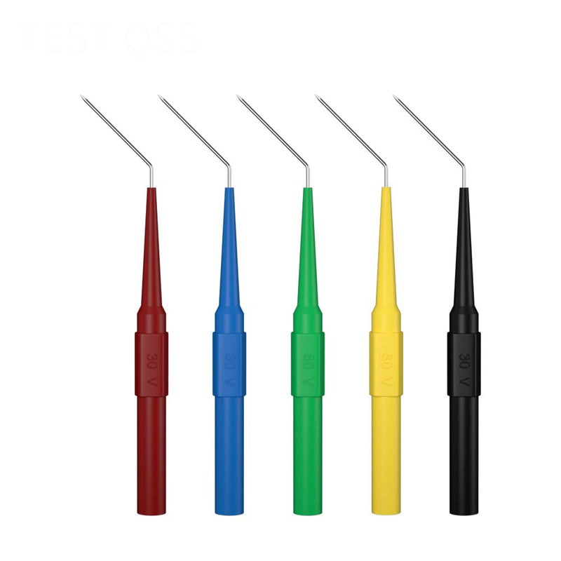 Test Lead Kit 25pcs 4mm Banana Plug to Alligator Clip Test Leads Kit Test Probes Back Probe Kit for Multimeter Automotive Diagnostic Testing Tools Set 8008 25pcs-B