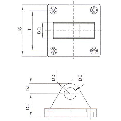 Baomain Foot Flange CA-32 for Foot mounting Work with Pneumatic Standard Cylinder SC 32