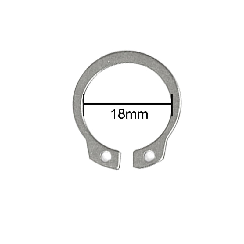 50 Pcs External Retaining Rings, Stainless Steel C-Clip Snap Rings, Inner Diameter 18 mm 18mm