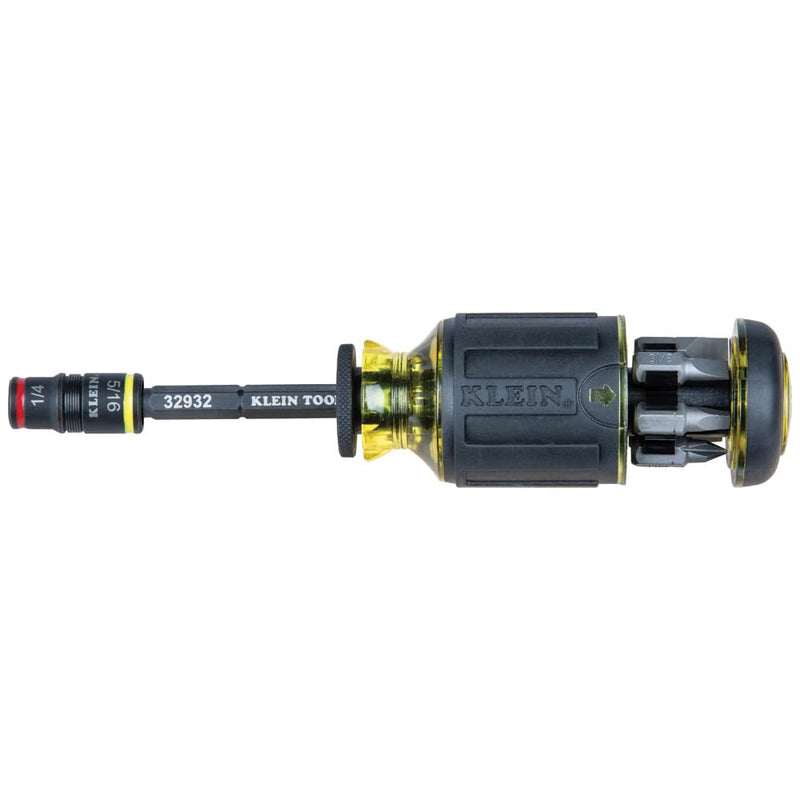 Klein Tools 85515HD 3-Piece Tool Set, Mini-Ratchet, 12-in-1 Impact Stubby Multi-Bit Driver and 5-in-1 SAE Impact Socket Set, Tools for Tight Spaces