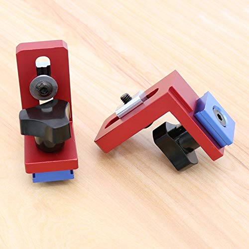 2pcs Miter Track Stop T-track Sliding Brackets For T-Slot T-Track Woodworking DIY Tool