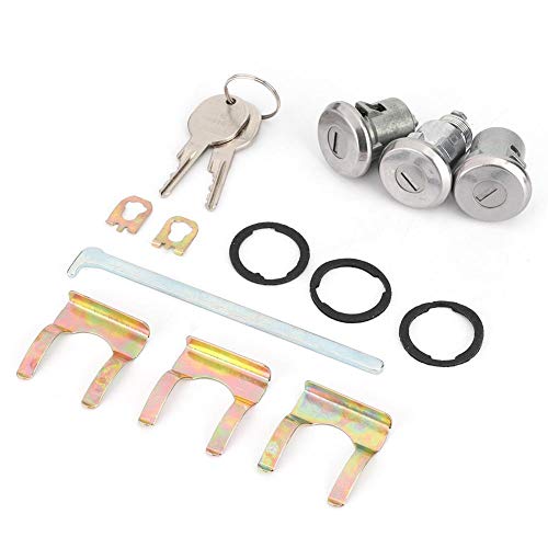Aramox Cutlass Lock Set Door Trunk Key Car Door Lock Cylinder Keys Set Compatible with : 654394765282