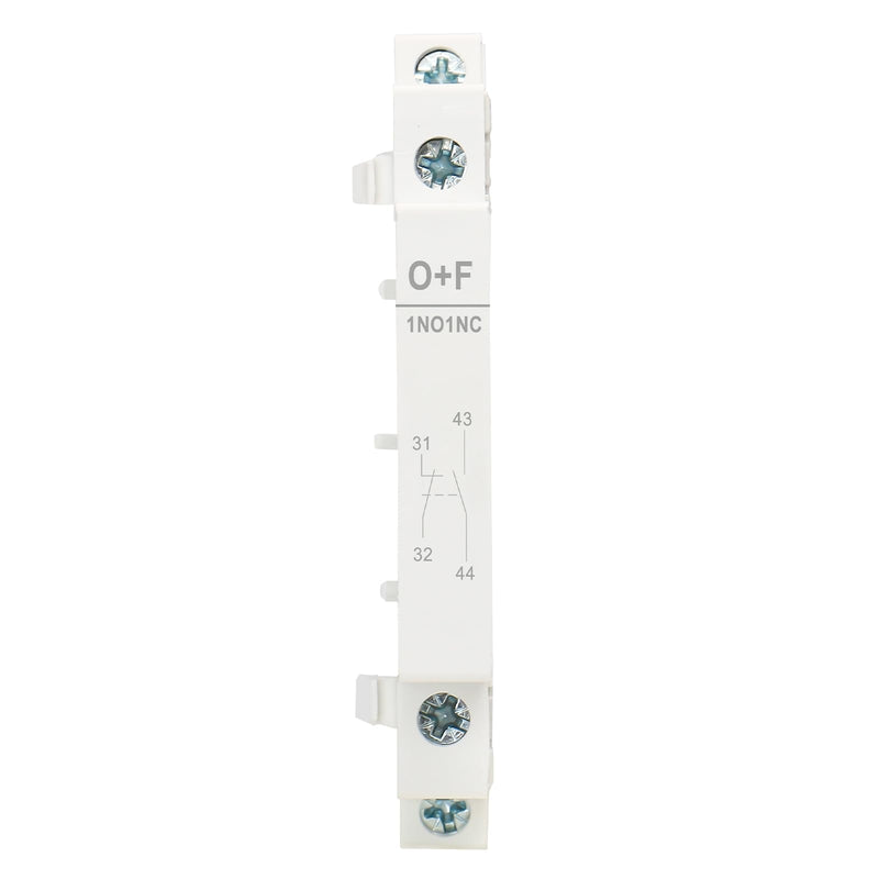 Baomain Auxiliary Contact for AC Contactors 1NO+1NC 500V 50/60Hz Side Mounted Pack of 2 (1NO+1NC)