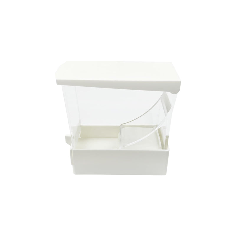 Dental Cotton Roll Dispenser, YOUYA DENTAL Professional Press on Plastic Cotton Roll Holder Organizer for Home Dental Pharmacy Dentist Cotton Roll Storage Box with Nonslip Base for Dental Lab Press White
