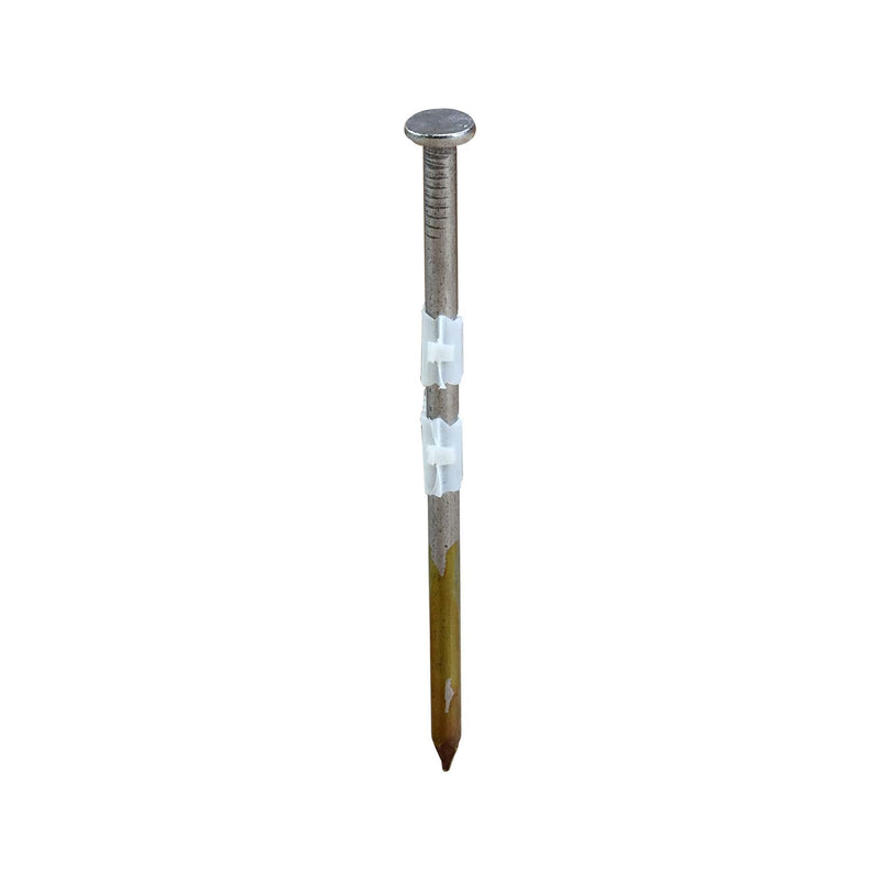 NuMax FRN.131-3B500 21 Degree 3" x .131" Plastic Collated Bright Finish Full Round Head Smooth Shank Framing Nails (500 Count)