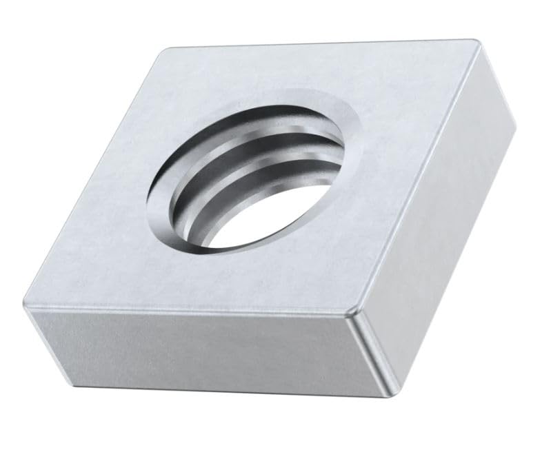 M3nS - Thin M3 Square Nuts for PRUSA & Zaribo 3D Printers - A2 Stainless Steel - Conform to DIN 562 (Quantity 25)