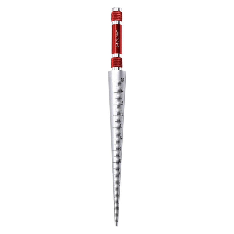 Hole Tapered Ruler, Calliper Gauge，Wide Application Taper Aperture Gauge,Round Hole Measuremen,Aperture Tester(3-15MM) 3-15MM
