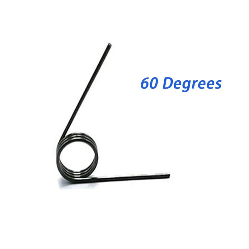 10pcs Torsion Springs 60/90/120/180 Degrees V-Shaped Torsional Spring, Wire Diameter 1.2mm Small Torsion Springs Kit for Home Repair & DIY Project ( Style : 60 Degrees , Size : 1.2mm x 10mm x 3laps )