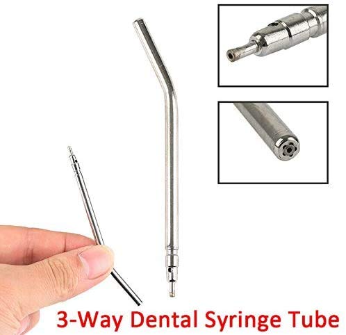 Metal Alloy Spray Nozzles Tips for 3-Way Dental Air Water Syringe Tube with by Oubo Dental (50)