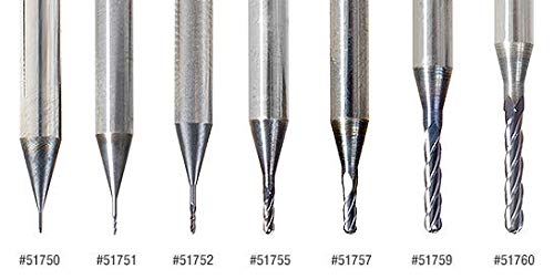 Amana Tool - 51743 AlTiN Coated CNC Steel, Stainless Steel & Composite Ball End Mini Mill 0.030 D x 0.090 CH x 1/8 SHK