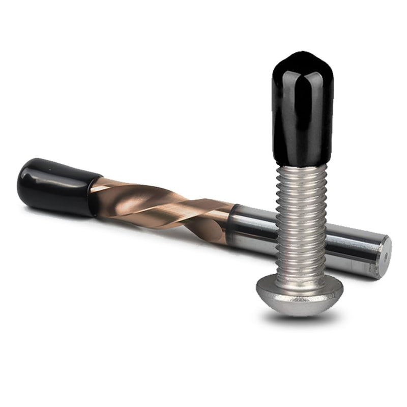50 Pieces Rubber End Caps 3/8" Vinyl End Caps Bolt Screw Covers Thread Protectors, Round Flexible Rubber Screw Covers Bolt Caps 50 3/8"