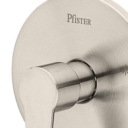Pfister Pfirst Modern Valve Trim Only (Valve Body Sold Separately), Single Handle, 1-Hole, Brushed Nickel Finish, R89040K 1 Pack