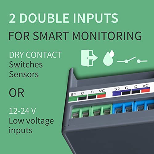 Zooz Z-Wave Long Range Relay ZEN17 800LR for Awnings, Garage Doors, Sprinklers, and More | 2 x NO-C-NC Relays (20A, 10A) | Hub Required (Compatible with Z-Box, Home Assistant, and Hubitat)