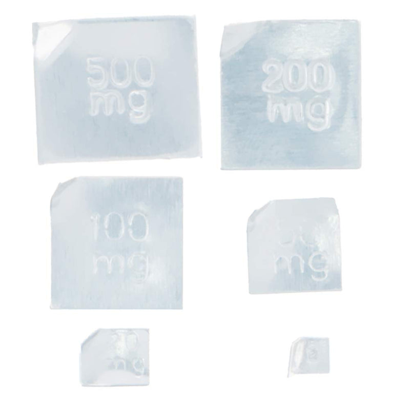 Utoolmart Scale Weights Calibration 500mg-10mg 6pcs M2 Class Calibration Weights Aluminum Box Set