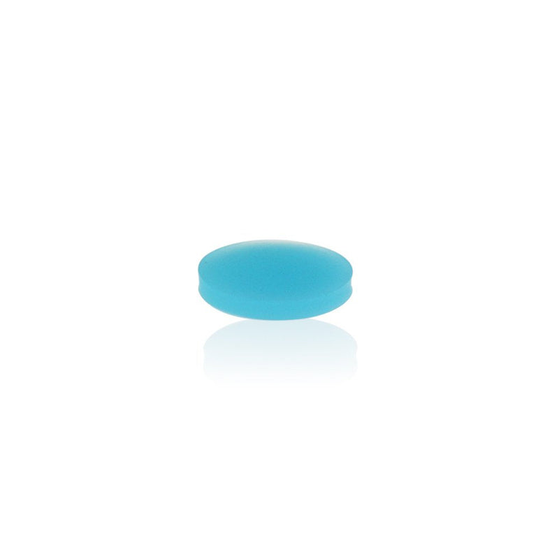 ALWSCI Aluminum Crimp Seal (10mm Hole) with 20 mm Natural PTFE/Blue Silicone Septa 3.0 mm Thick for Headspace Vial, 20 mm Closure Size, Case of 100 (UltraClean)