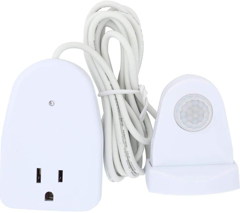 Westek MLC12BC-4 Indoor Plug-in Corded Motion Activated Light Control, Single, White 1