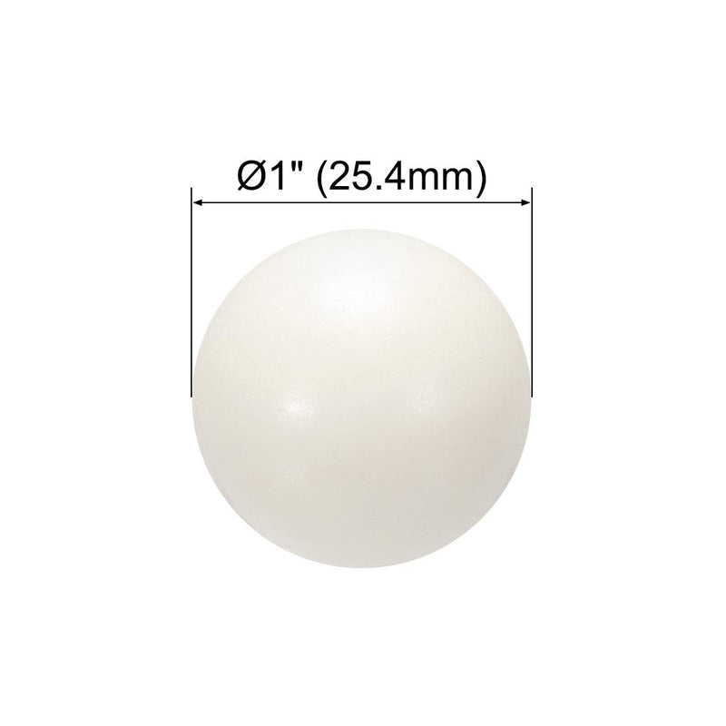 uxcell 1-inch PA Nylon Solid Plastic Balls, Precision Bearing Ball 2pcs 1"