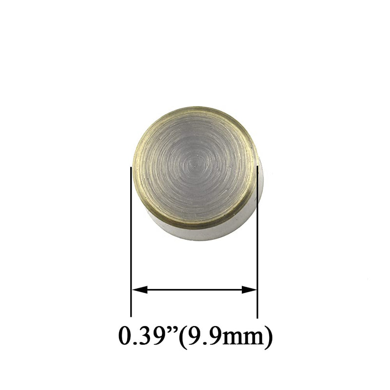 Hahiyo 10mm Diameter Mirror Screws Brushed Copper Material Solid Easy Install Brass Washer Decorative Caps Fasteners Nails Bronze 20 Pairs for Bathroom Mirrors Panels Kitchen Ceiling Arts Crafts 10mm-20sets-Bronze