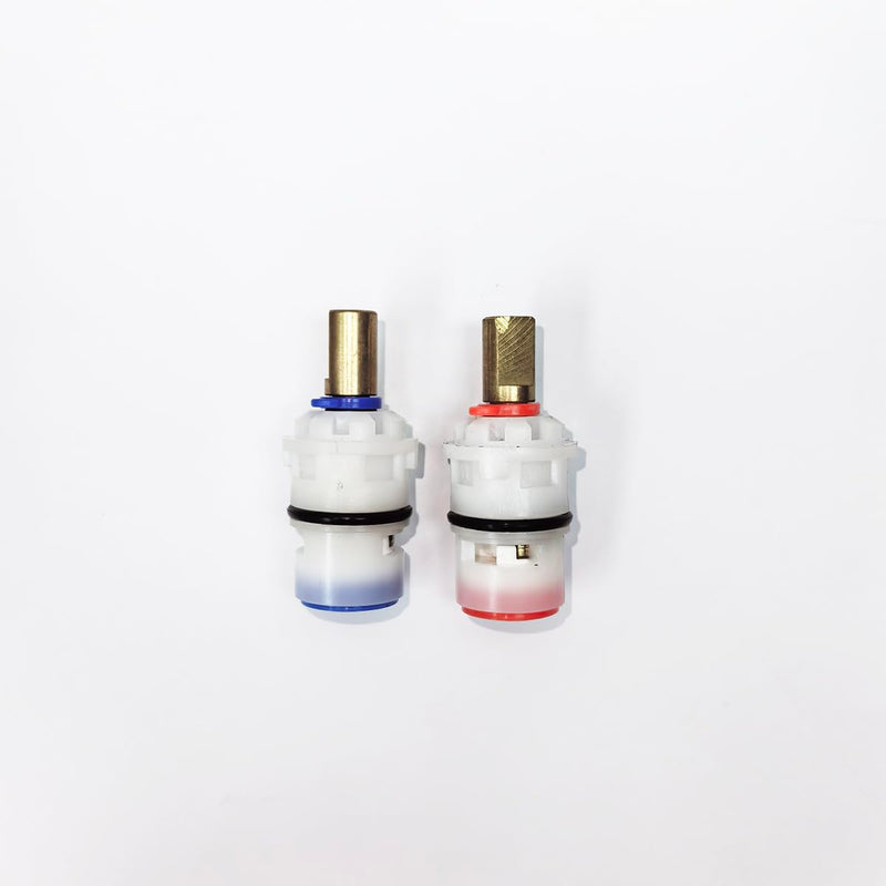 Ceramic Stem Disc Faucet Cartridge Replacement Bathroom Tap (1 Pair Hot & Cold) for Pfister 9608020 48/143/149 Series Valve Cartridge 9608060 Hot Valve Cartridge