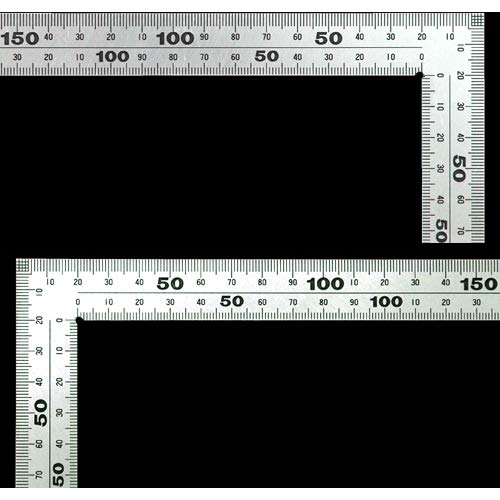 Shinwa Sokutei 11215 Curving Scale, Thick Wide-Width for Construction and Ironworking, Front and Back Scale Stainless Steel 11.8 inches (30 cm) 11.8 inches (30 cm) 8 increments
