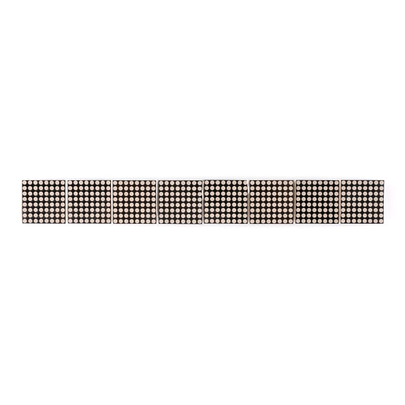 MAX7219 Dot Matrix Module 8 Dot Matrix Electronic Display Module 8 in 1 Display Module SCM Control Drive LED Module for Arduino Microcontroller 8*1