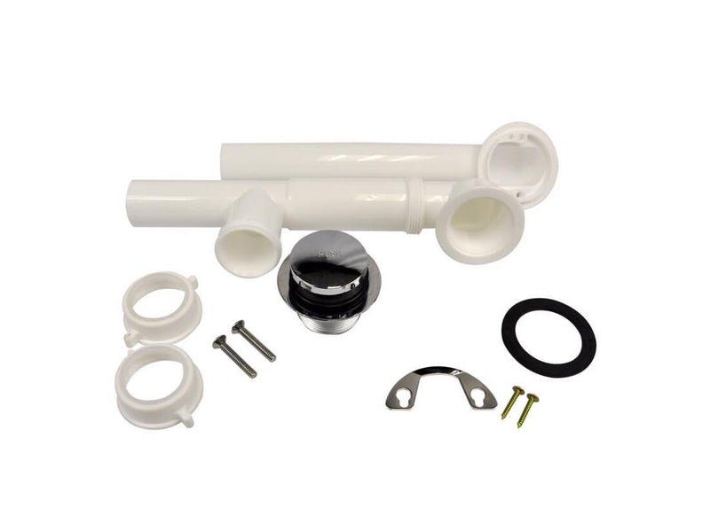 DANCO Touch-Toe Tub and Bath Drain Kit, Chrome, 1-Pack (51930)