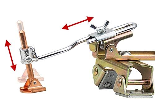 Strong Hand Tools AGH240, Deluxe Magnetic Grasshopper, Welding Finger, Copper Spindle + Magnetic V-Pad Base + Anti-tipping Bolt (7.5")