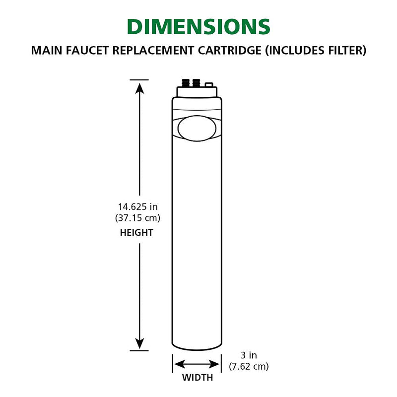 A. O. Smith AO-MF-R Genuine Replacement Filter | Basic Direct Connect Replacement Filter | AO-MF-R